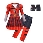 Kids Red Costume Party Carnival Cosplay Dress Halloween Costumes
