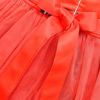 Kids Princess Red Costume Halloween Party Dress Up Outfit