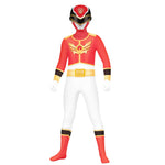 Childrens Red Ranger Costume Kids Blue Ninja Outfit with Helmet for Halloween Carnival