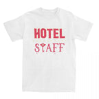 Adult Hotel Staff T-Shirt Men Women Unisex Merch Shirt Casual Short Sleeve
