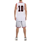 Slam Dunk Jersey Sakuragi Hanamichi #10 Uniform Shohoku Jersey White Basketball Shirt Shorts for Kids Adults