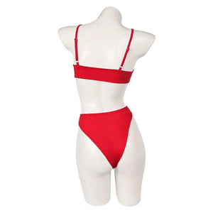 Cherri Bomb Cosplay Swimsuit Hazbin Demon Cherri Bikinis Set for Summer Vacation