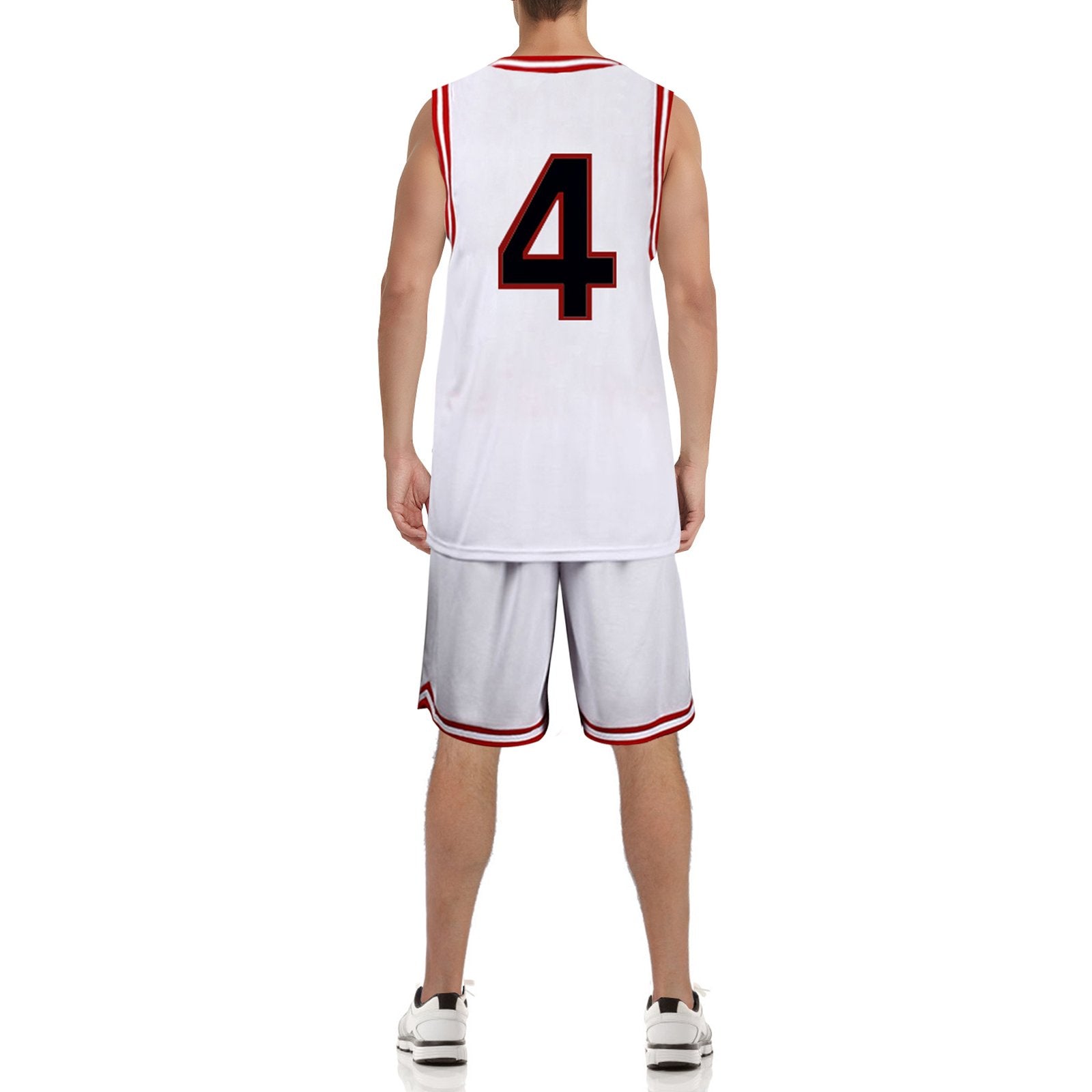 Slam Dunk Jersey Sakuragi Hanamichi #10 Uniform Shohoku Jersey White Basketball Shirt Shorts for Kids Adults