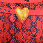 Red Jumpsuit and Gloves Suit Girls Princess Red Costume and Wig for Cosplay