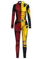 Adult Deady Pool James Howlett Costume Unisex Halloween Dress Up Suit for Female and Male