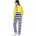 Adult Costume Couples Halloween Outfit Women Men Little Yellow Man Cartoon Cosplay Suit