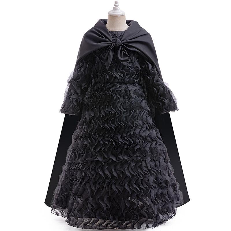 Girls Witch Costume Movie Musical Black Cosplay Witch Dress and Cape O Sun Baby Girls Witch Costume Movie Musical Black Cosplay Witch Dress and Cape O Sun Baby