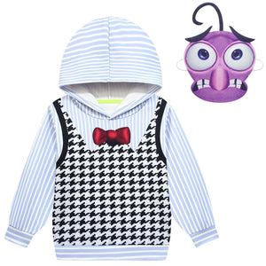 Kids Fear Costume Hoodie Pants and Mask 3pcs Suit Casual Sweatshirt for Daily Wear