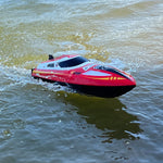 30KM/H Remote Control Boat 2.4G Fast Racing Boat Waterproof With LED Light