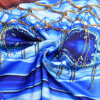 Girls Uma Dress Blue Cosplay Costume for Dress Up Party