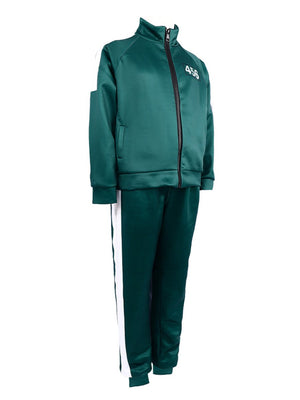 Adult Player 456 Track Suit Green Zipper Jacket and Pants Costume