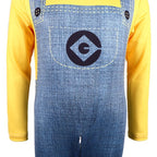 Kids Youth Costume Yellow Jumpsuit and Helmet for Halloween Cosplay