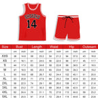 Shohoku Jersey Basketball Vest Shorts Suit Hanamichi Sakuragi Kaede Rukawa Sleeveless Sportswear for Kids Adults