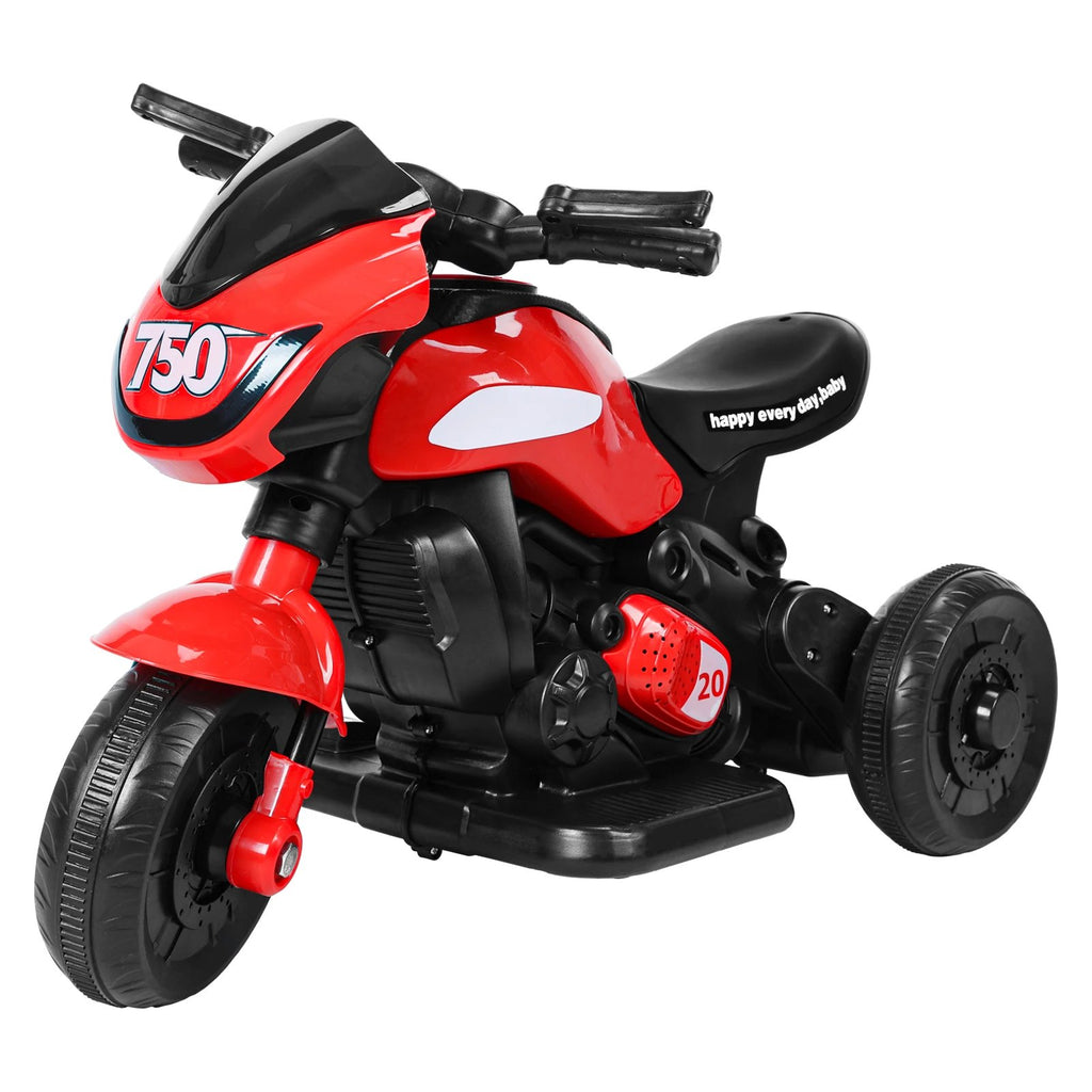 6V Kids Electric Tricycle 3-Wheel Ride-On Motorcycle with Headlights and Sound Effects