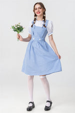 Adult Dorothea Costume Wizard Princess Dorothee Gale Blue Dress Halloween Cosplay Outfit