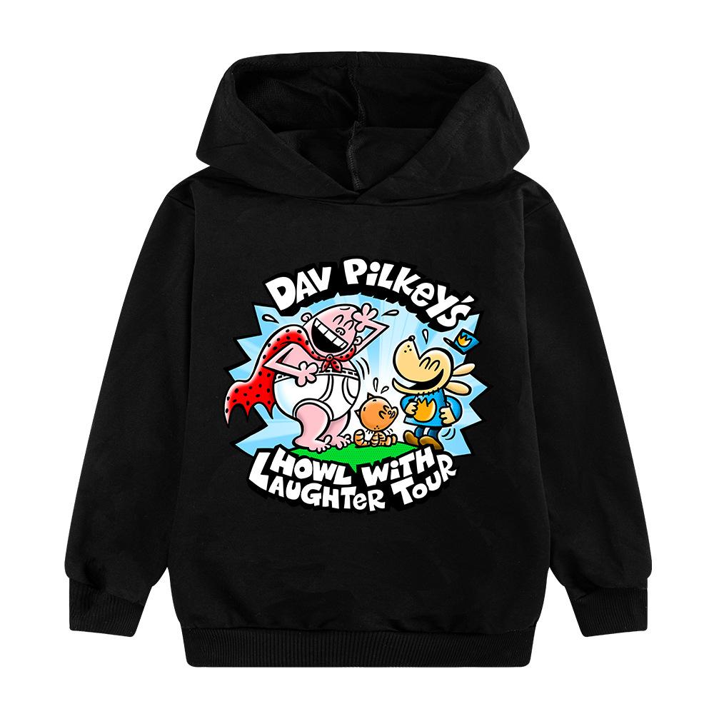 Kids Police Man Dog Hoodie Boys Girls Cotton Hooded Sweatshirt for Daily Wear