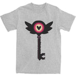 Men Hotel Key T-shirt Hell Demon Short Sleeve Hazbin Staff Key Costume