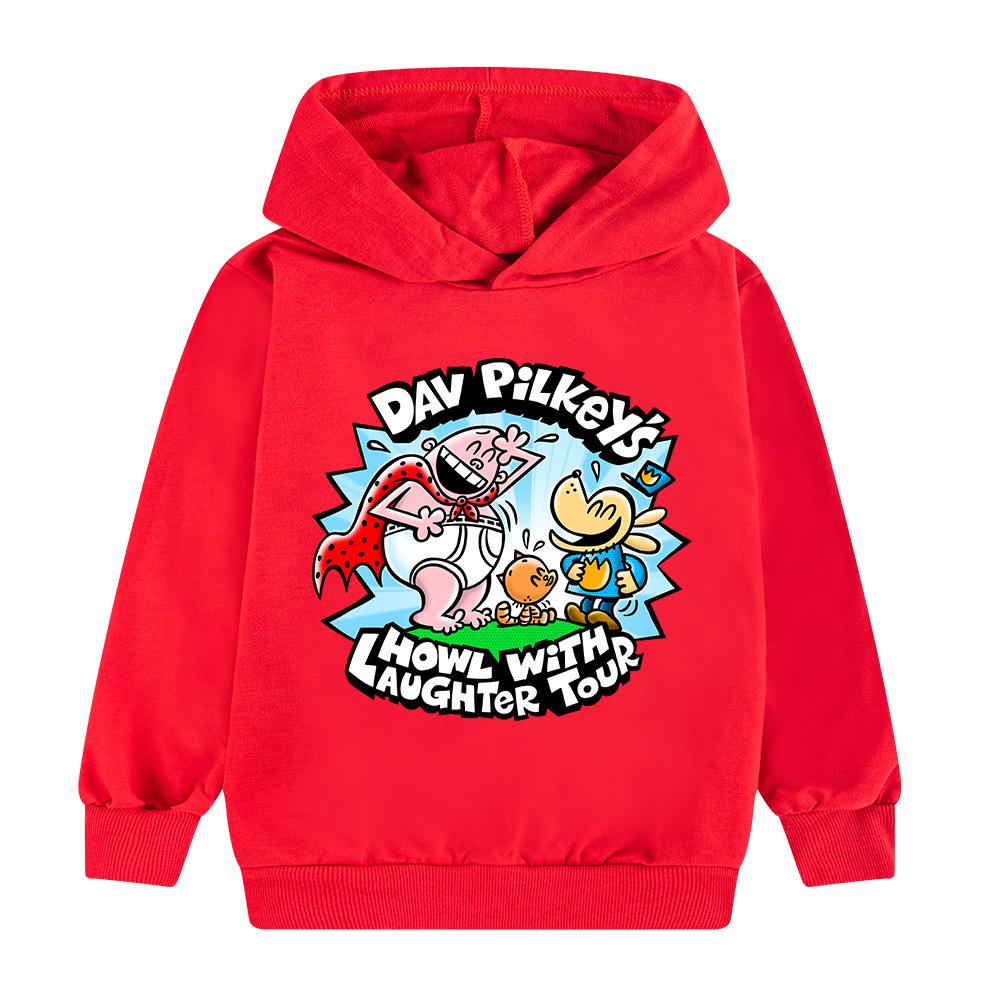 Kids Police Man Dog Hoodie Boys Girls Cotton Hooded Sweatshirt for Daily Wear