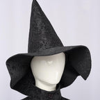 Women Elphaba Costume with Witch Hat Black Witch Dress for Halloween Cosplay