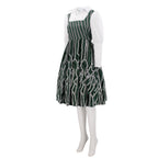 Adult Nessarose Costume East Witch Nessa Green Striped Uniform Cosplay Dress
