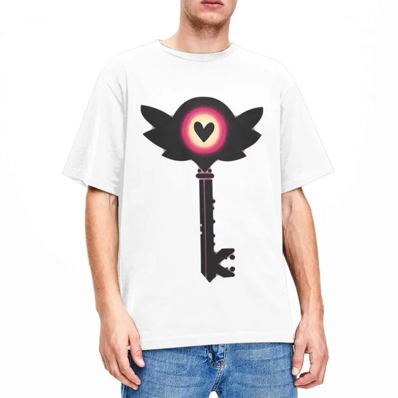 Men Hotel Key T-shirt Hell Demon Short Sleeve Hazbin Staff Key Costume