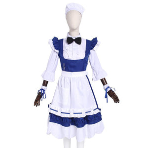 Women FF14 Csilla Beleth Maid Costume Game FFXIV Cosplay Uniform Dress and Accessories Full Set