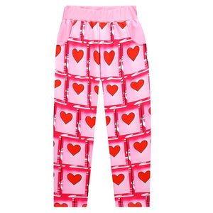 Girls Queen Of Hearts Costume The Rise of Red Bridget Pink Dress Pants and Wig for Halloween Carnival