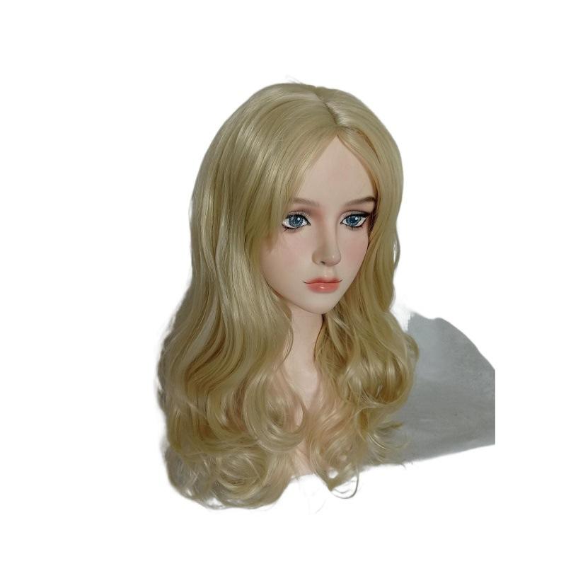 Black Elphaba Wig and Blonde Glinda Wig Soft Synthetic Cosplay Wigs