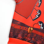 Kids Princess Red Hoodie and Pants Red Hooded Sweat Suit for Daily Wear