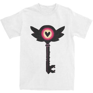 Men Hotel Key T-shirt Hell Demon Short Sleeve Hazbin Staff Key Costume