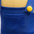 Girls Costumes Outfit Yellow T-Shirt and Blue Overalls