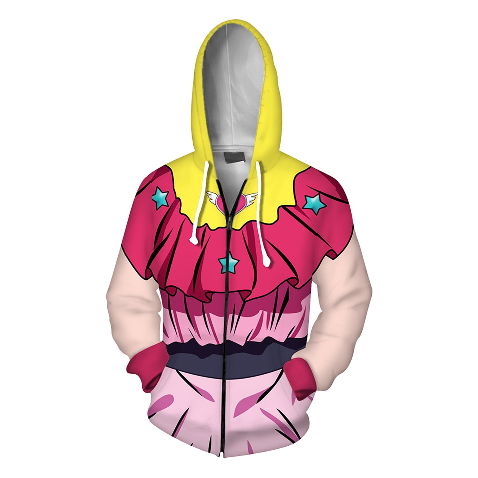 Ai Hoshino Outfit Oshi no Ko Costume Hooded Zip Up Jacket Hoshino Ai Shirt Dress and Hoodie for Kids Adults