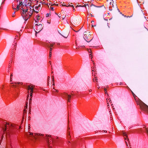 Girls The Rise of Red Pink Dress Princess Bridget Costume The Queen of Hearts Costume