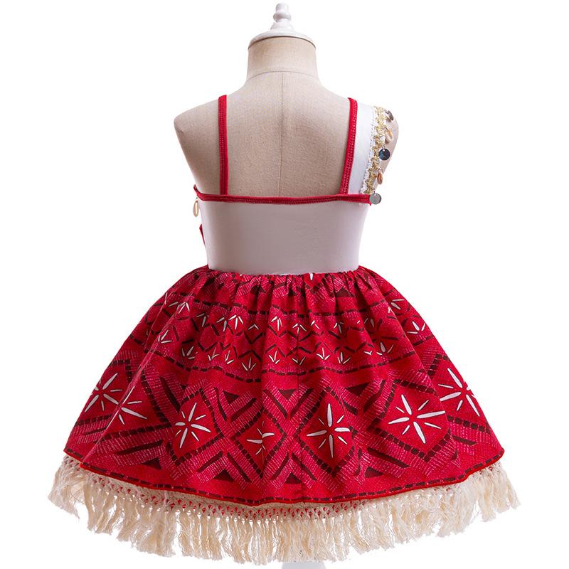 Little Girls Moana Costume Toddler Kids Ocean Pricess Moana Cosplay Dress