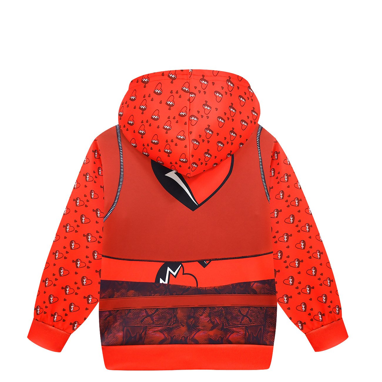 Kids Princess Red Hoodie and Pants Red Hooded Sweat Suit for Daily Wear