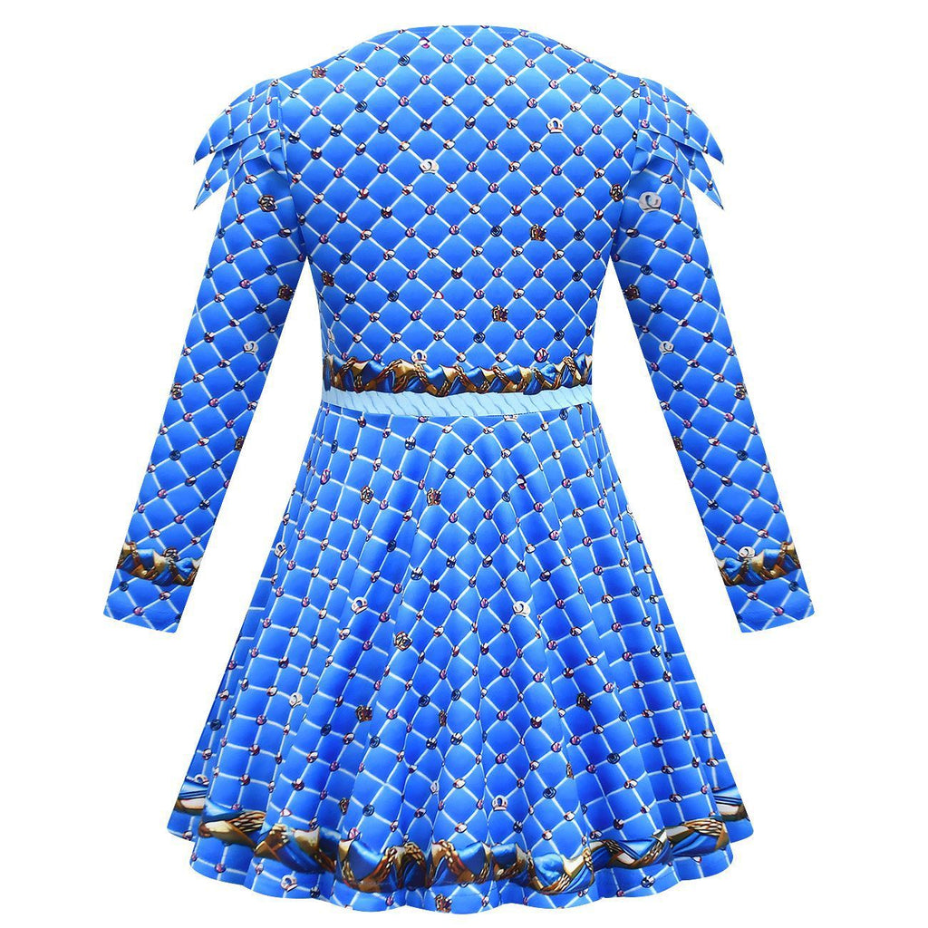 Girls Chloe Dress Blue Chloe Cosplay Outfit Halloween Costume