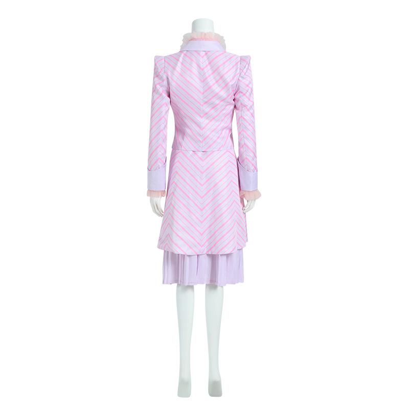 Women Glinda Costume Pink Glinda Top Shirt and Dress Suit for Cosplay