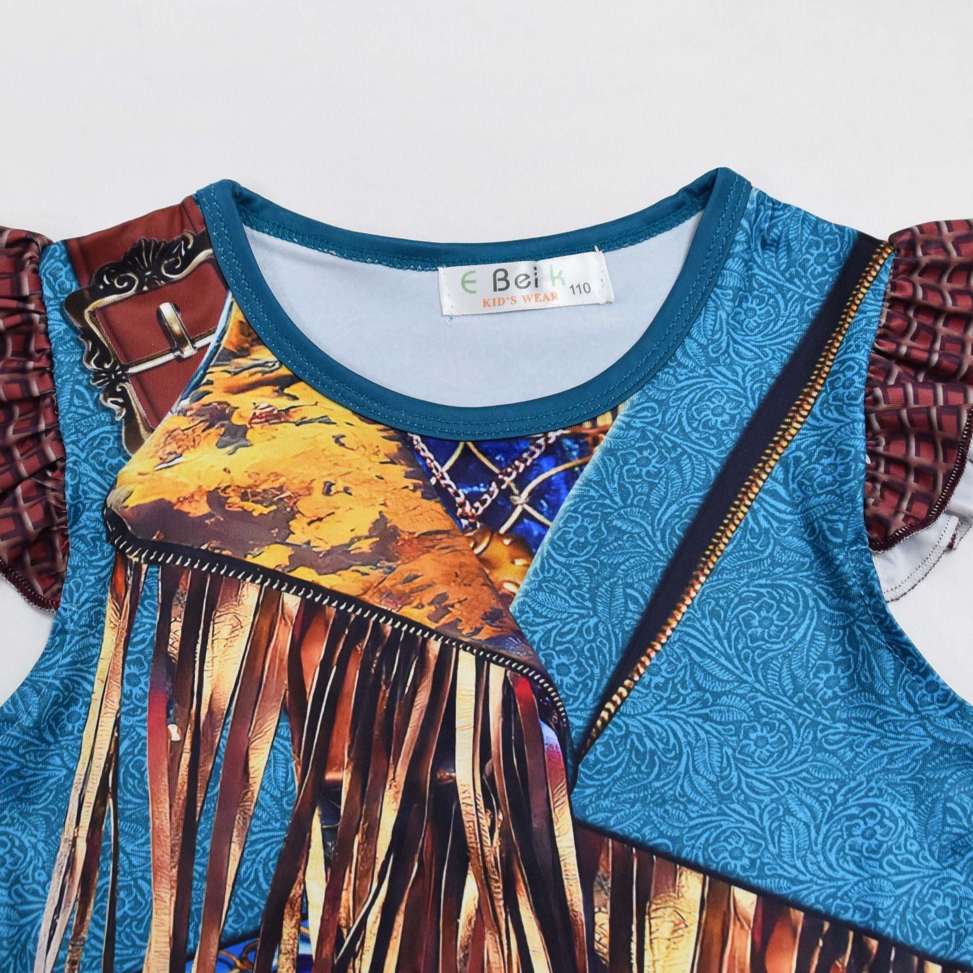 Girls Uma Dress Blue Cosplay Costume for Dress Up Party