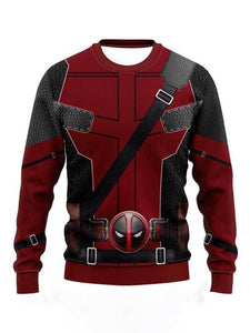 Adult Deady Pool Sweatshirt Wade and James Howlett Pullover Casual Shirt