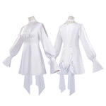 Game FF14 Minfilia Dress Women Ryne Cosplay Costume FFXIV White Halloween Carnival Suit