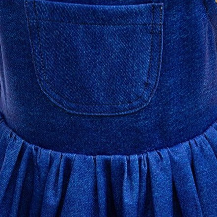 Girls Costume Blue Dress and Yellow Striped T-shirt Infant Halloween Costume