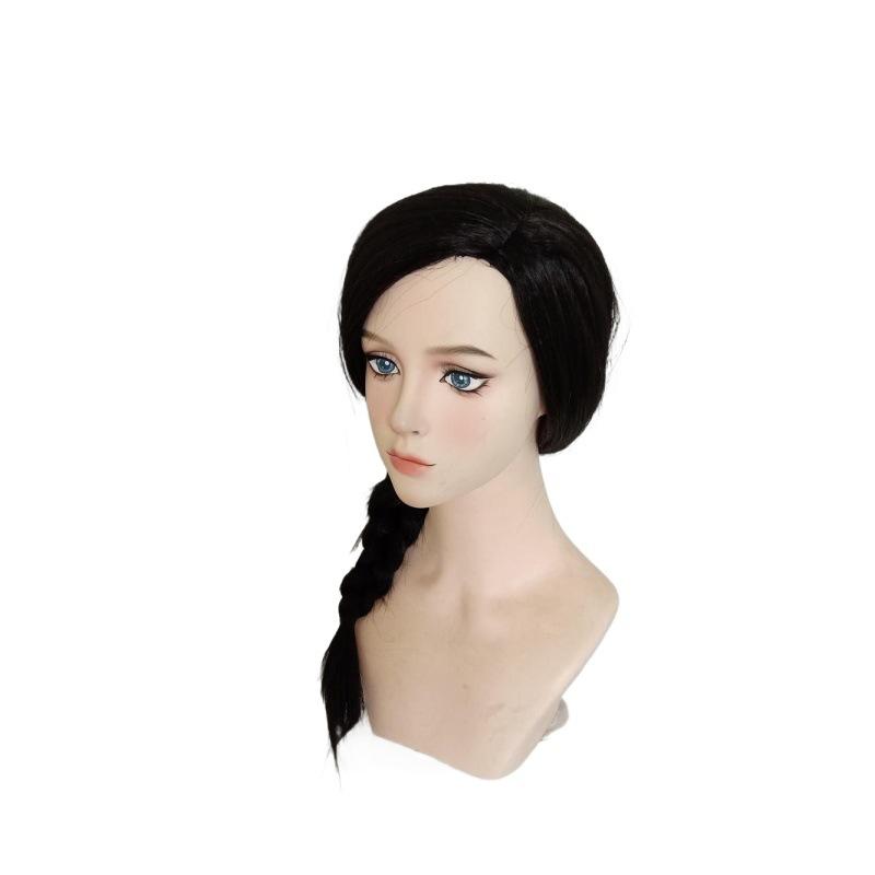 Black Elphaba Wig and Blonde Glinda Wig Soft Synthetic Cosplay Wigs