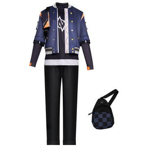 Adult Wise Cosplay Outfit with Bag and Props Game Dress Up Suit Halloween Costume for Mens