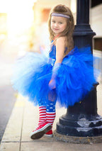 Baby Girl 4th of July Dress American Flag Tutu Dress with Socks for Independence Day Parade