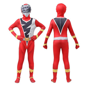 Childrens Dino Rangers Costume Pink Fury Ranger Cosplay Outfit Jumpsuit with Helmet Suit for Halloween