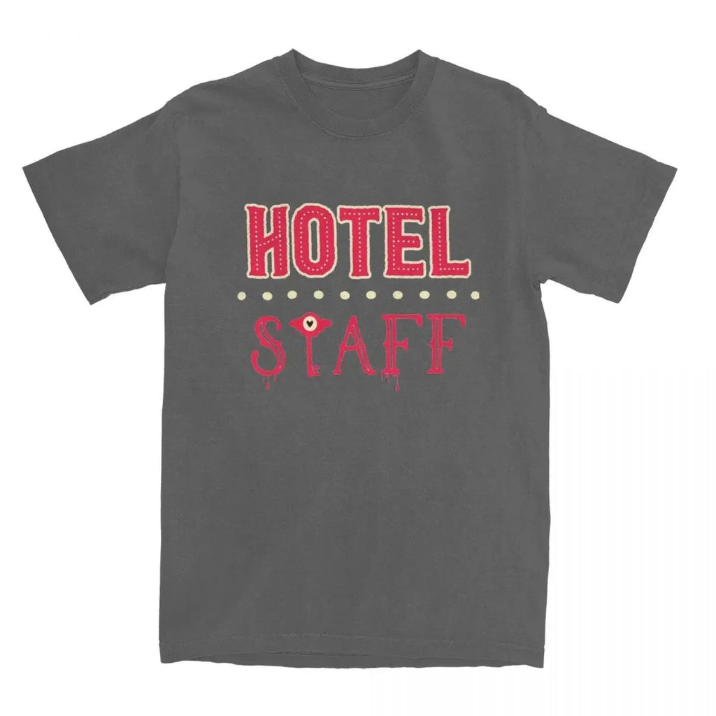 Adult Hotel Staff T-Shirt Men Women Unisex Merch Shirt Casual Short Sleeve