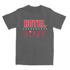 Adult Hotel Staff T-Shirt Men Women Unisex Merch Shirt Casual Short Sleeve