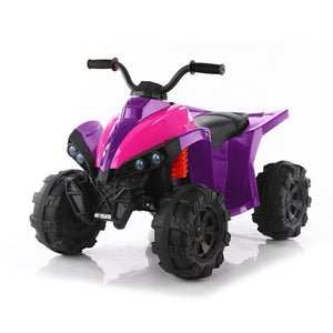 12V Ride On ATV with Low & High Speed Childs Ride-on Car w/ Bluetooth Music and LED Lights Girls Ride-On Toys