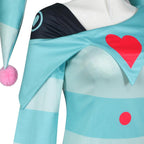 Fizzarolli Costume Women Fizzarolli Clown Cosplay Dress With Hat And Stockings Halloween Costume