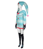 Fizzarolli Costume Women Fizzarolli Clown Cosplay Dress With Hat And Stockings Halloween Costume